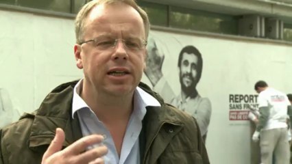 RSF expose les photomontages de cinq "prédateurs" de la presse