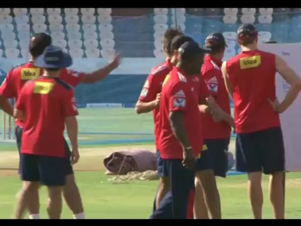 Delhi Daredevils in practice session