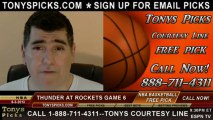 Houston Rockets versus Oklahoma City Thunder Pick Prediction NBA Playoffs Game 6 Lines Odds Preview 5-3-2013