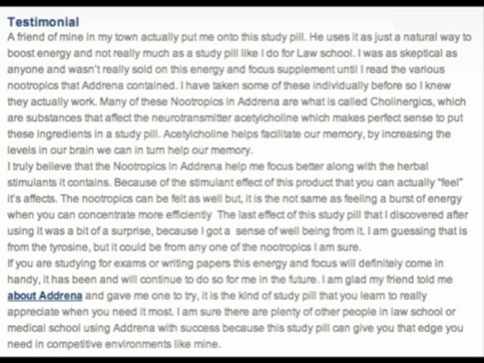 Best Over the Counter Stimulant and Focus pill- Addrena Reviews