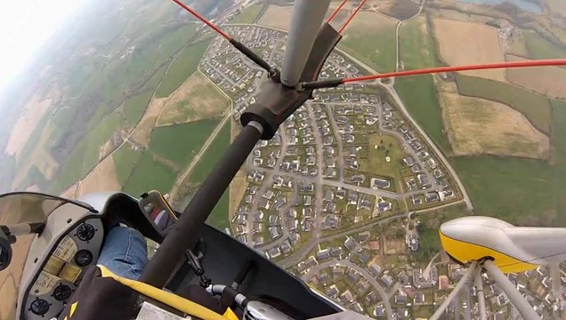 1er vol au dessus de la future LGV en ULM - avril 2013