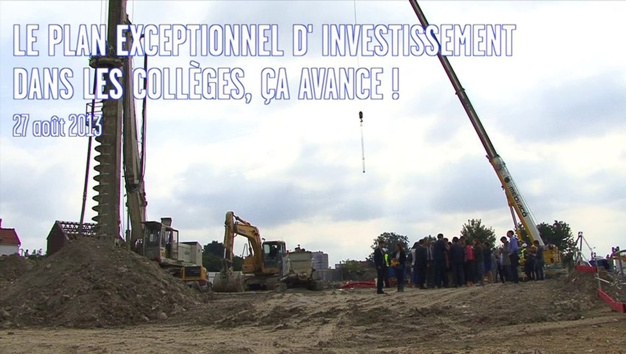 Plan Exceptionnel d'Investissement dans les collèges, ça avance !