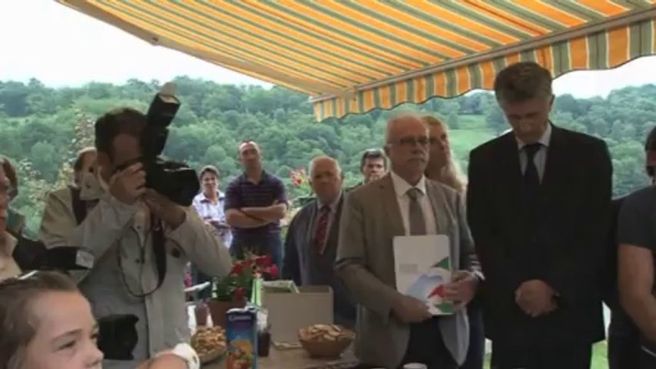 Filière porc noir de Bigorre : Déplacement de Stéphane Le Foll (Hautes-Pyrénées)