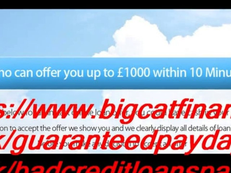 Bad Credit Loans