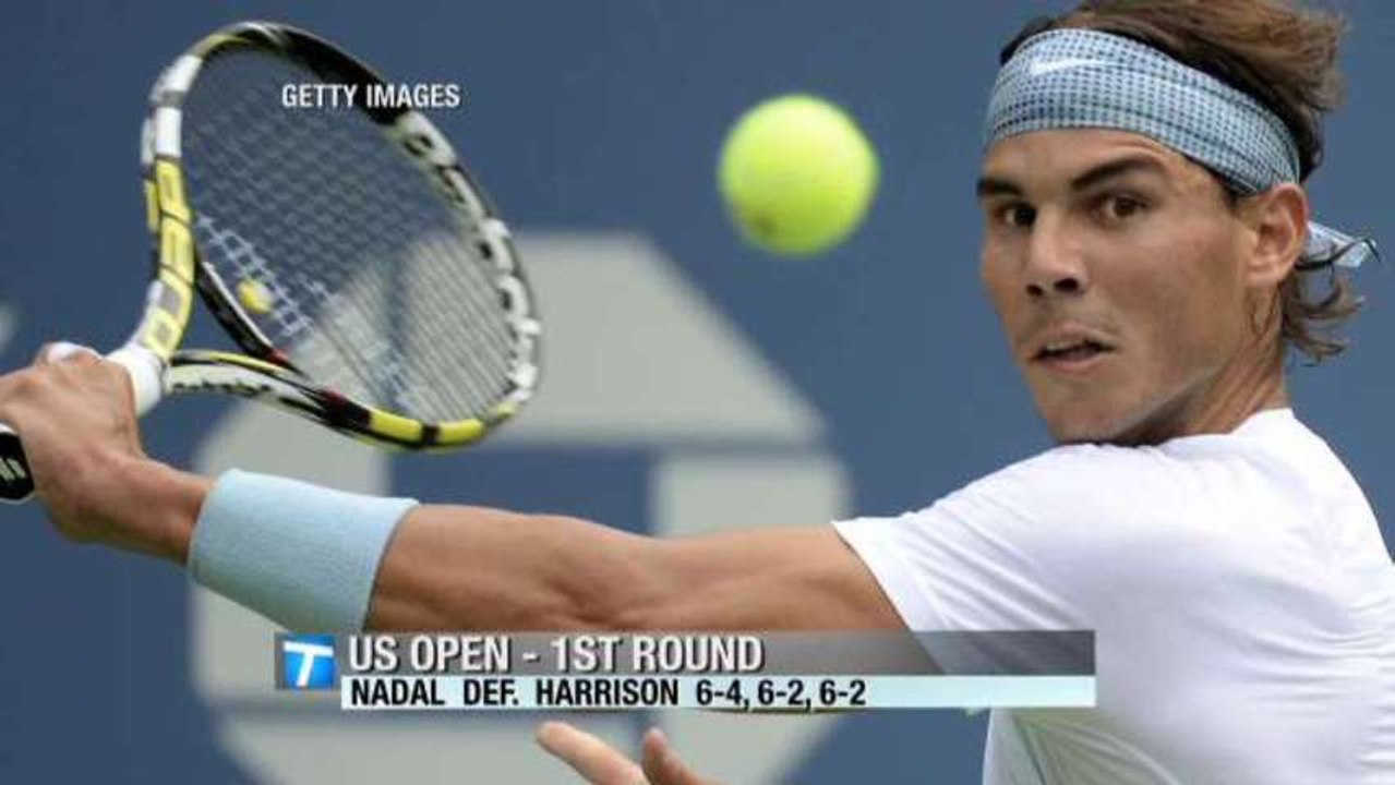 Serena & Nadal Advance, Blake Retires