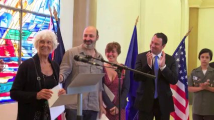 Devoir de mémoire avec l'inauguration de la plaque Raymonde et Robert Meyer