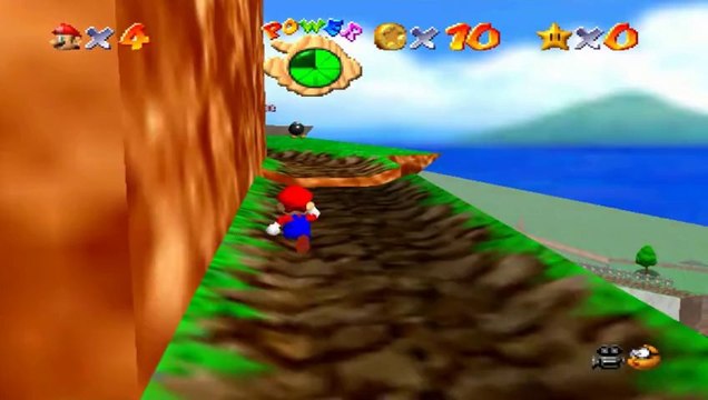Super Mario 64 - Bataille de Bob-Omb - Etoile 1 : Roi Bob-Omb du sommet