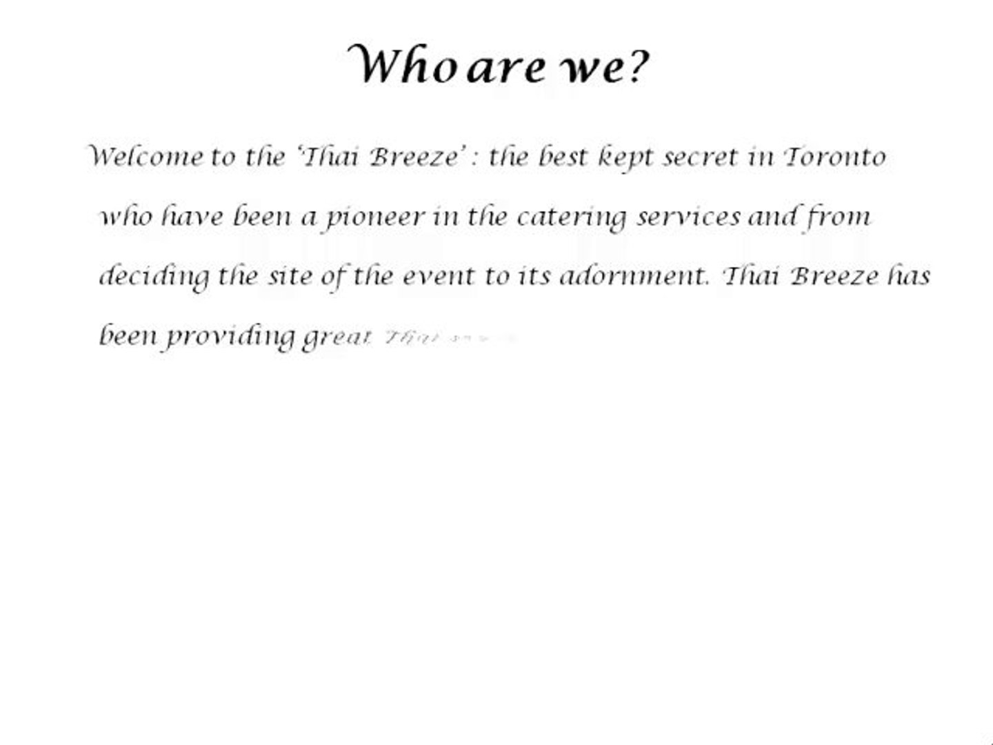 Thai Food And Thai Delivery Toronto Services