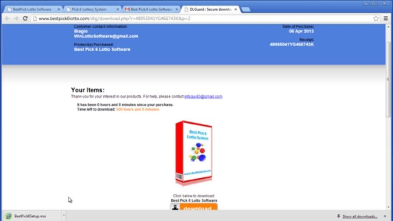 Lottery Software - Full Session