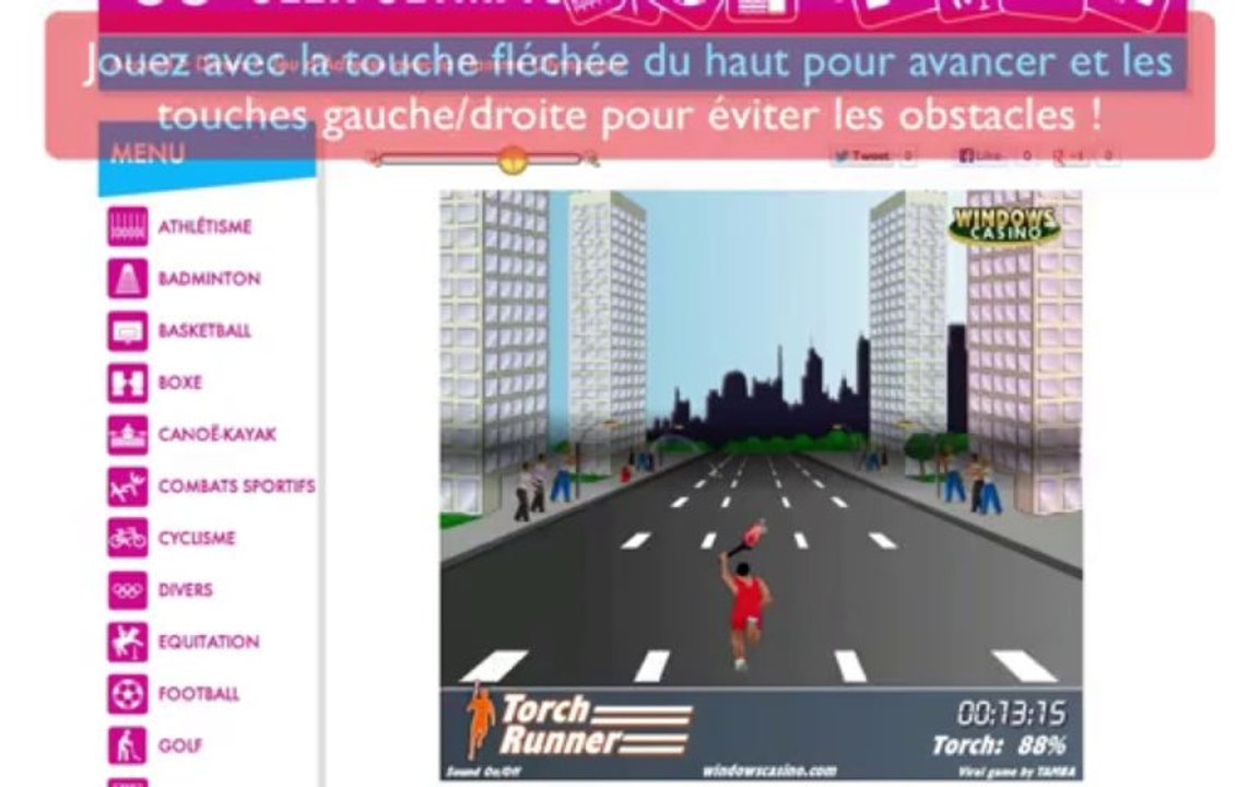 Jeu d'Adresse avec la Flamme Olympique