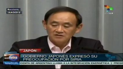 Japón expresa su preocupación por la crisis en Siria