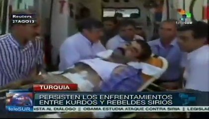 Persisten enfrentamientos entre urdos y rebeldes sirios