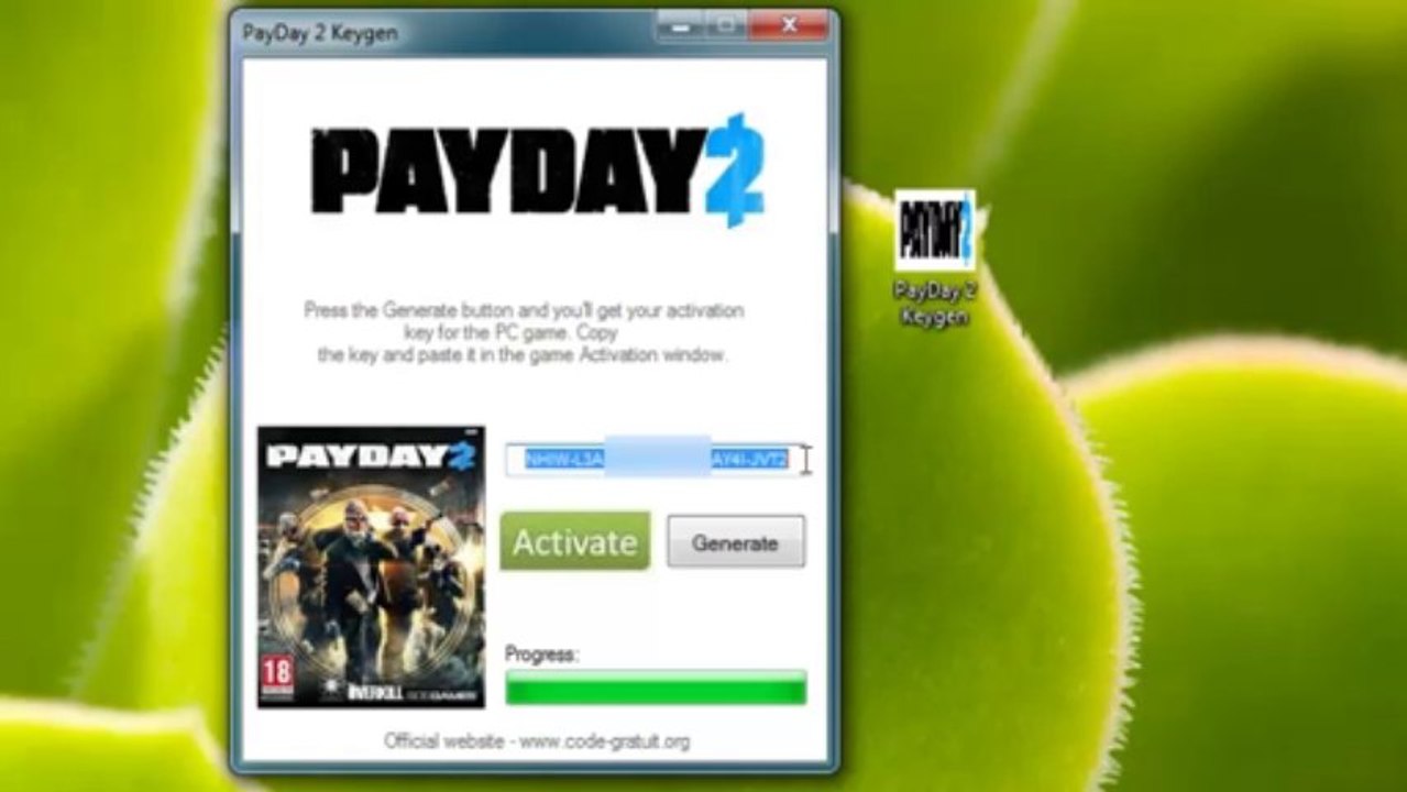 PayDay 2 Patch by Razor1911 Key generator