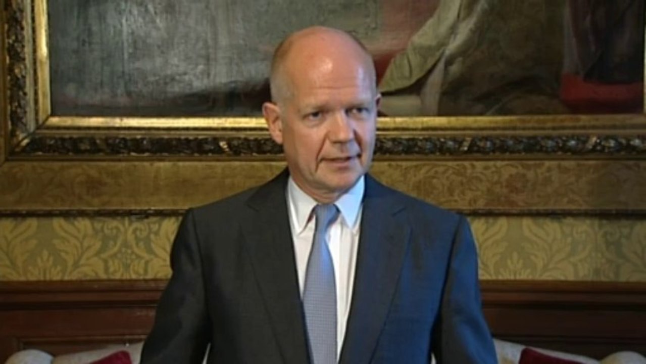 Hague: Time for UN to act on Syria