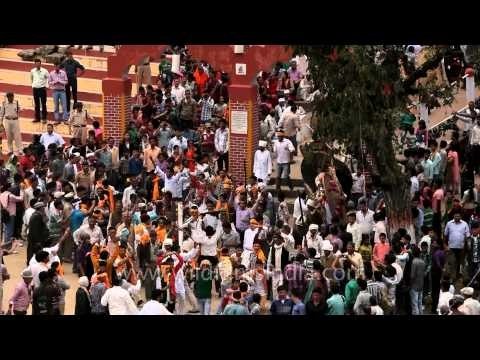 People coming from nearby villages to see stoning festival at Devidhura