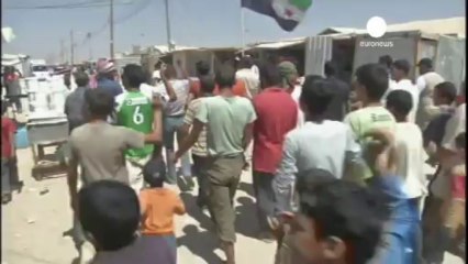Jordanie : les réfugiés syriens soutiennent une action...