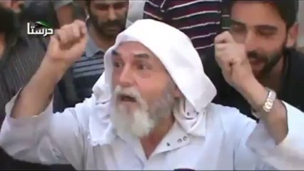 حرقة قلب من رجل عجوز شهد المجزرة أمام المراقبين الدوليين