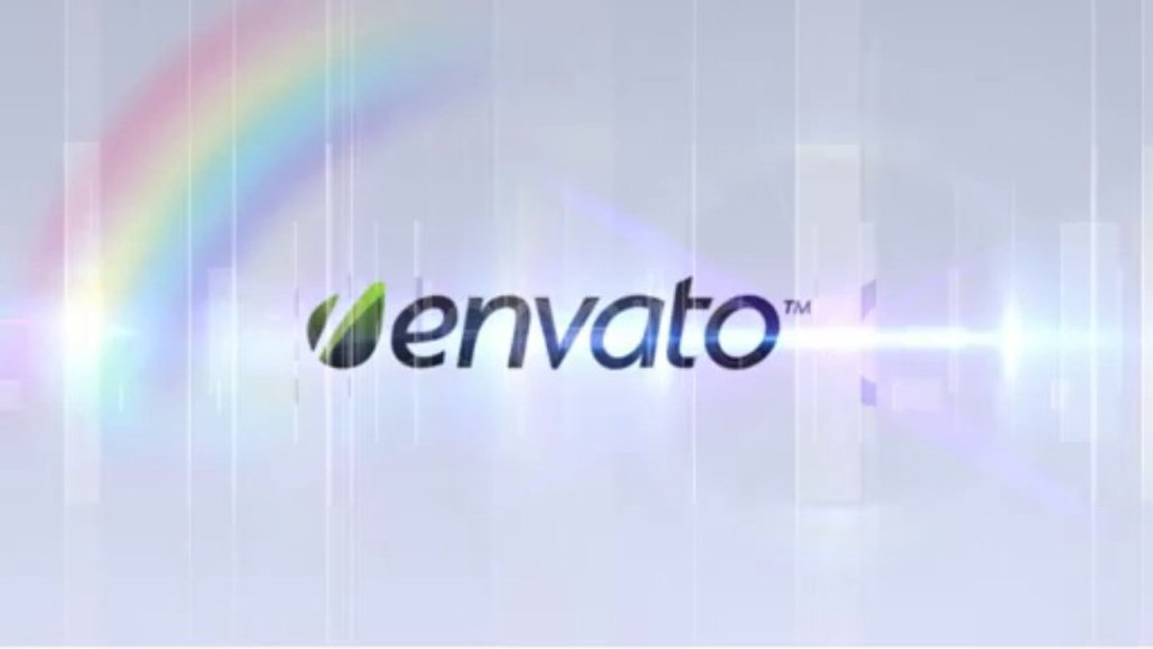 Elegant Rainbow Logo Reveal - After Effects Template