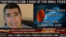 San Diego Chargers vs. San Francisco 49ers Pick Prediction NFL Pro Football Odds Preview 8-29-2013