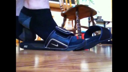 My socks under the table