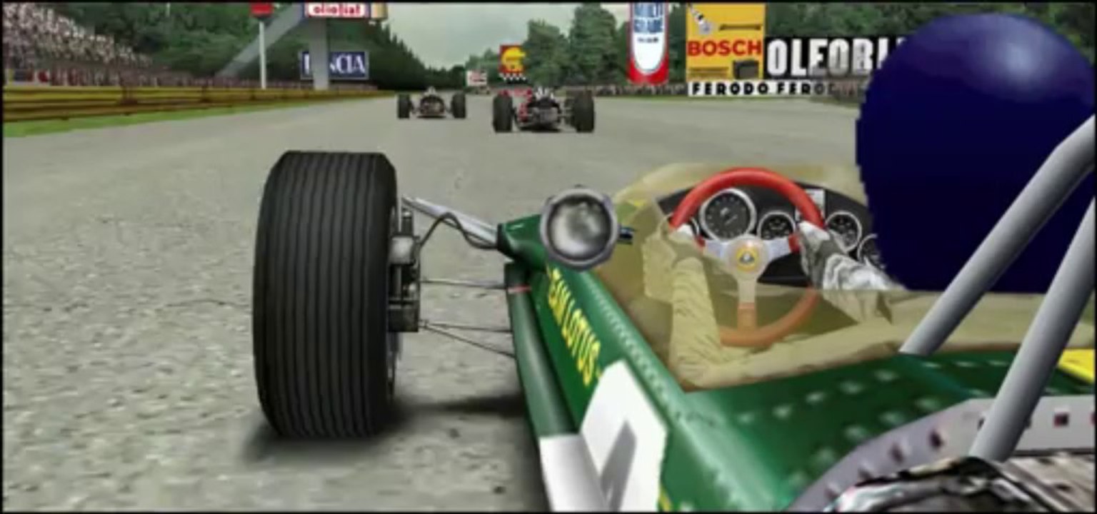 Fazendo a manobra arriscada no Grand Prix Legends