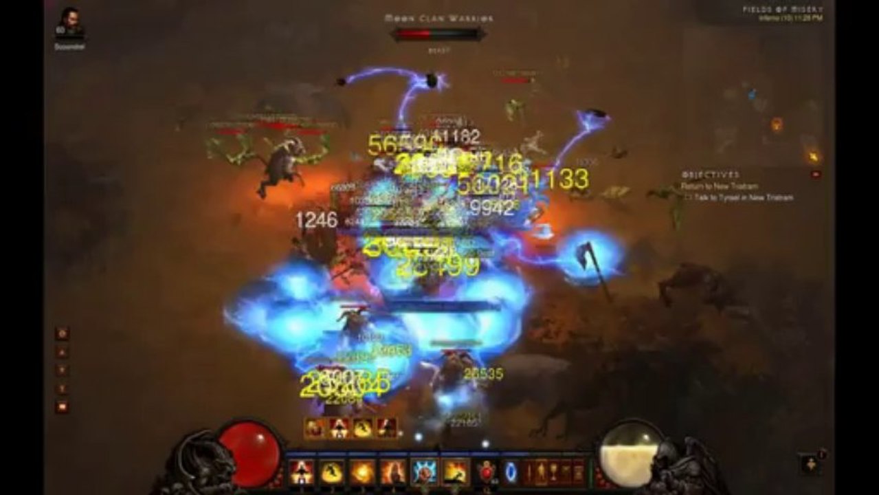 Diablo 3 patch 1.08 Monk "God of Thunder" MP-10 key run.