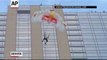 BASE Jumpers Leap Off 45-Story Denver Hotel!!