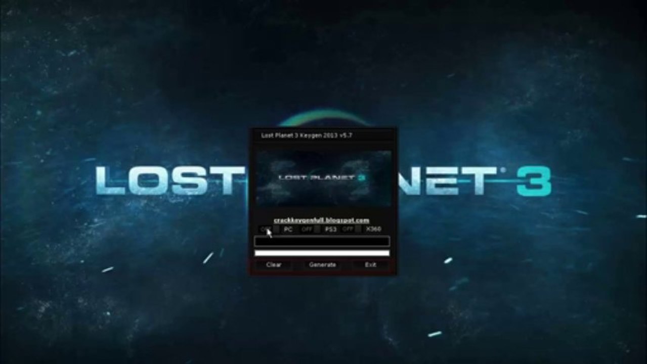 Lost Planet 3 Keygen 2013 v5.7 KEY PC PS3 X360 Download