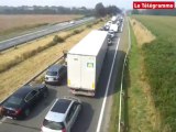 Landivisiau. Enorme embouteillage sur la RN 12