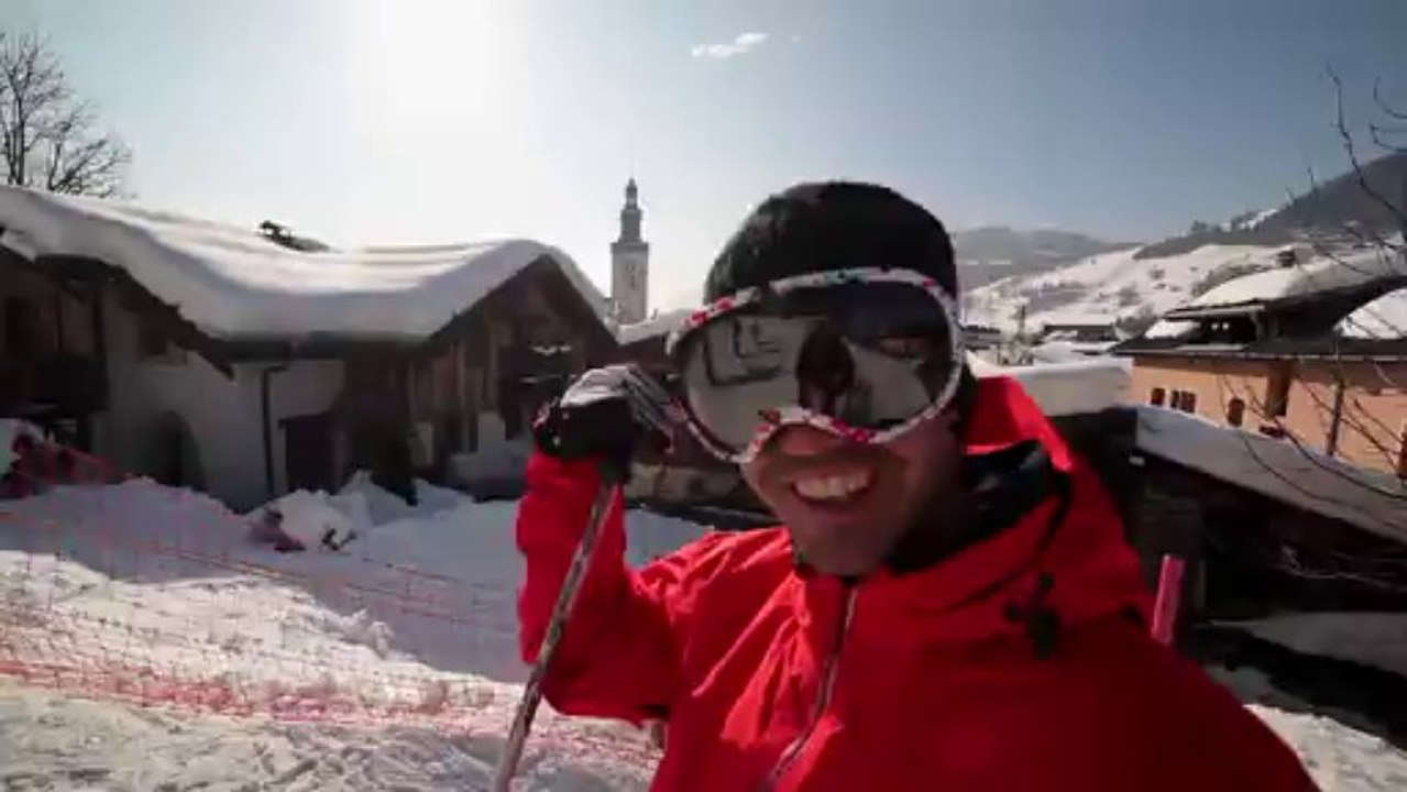 Megève publicité sports de glisse