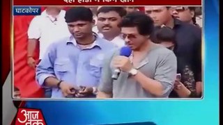 Shah Rukh Khan @IamSRK takes part in Dahi Handi festival in Mumbai