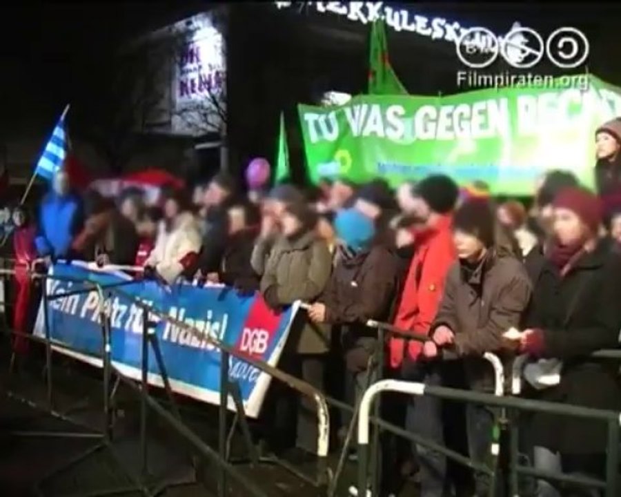 Filmpiraten - Dresden 13.Februar - Polizeigewalt