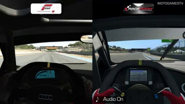 Forza Motorsport 4 vs R3E Beta - Audi R8 LMS Ultra at Laguna Seca