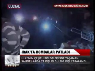 IRAK'TA BOMBALAR PATLADI