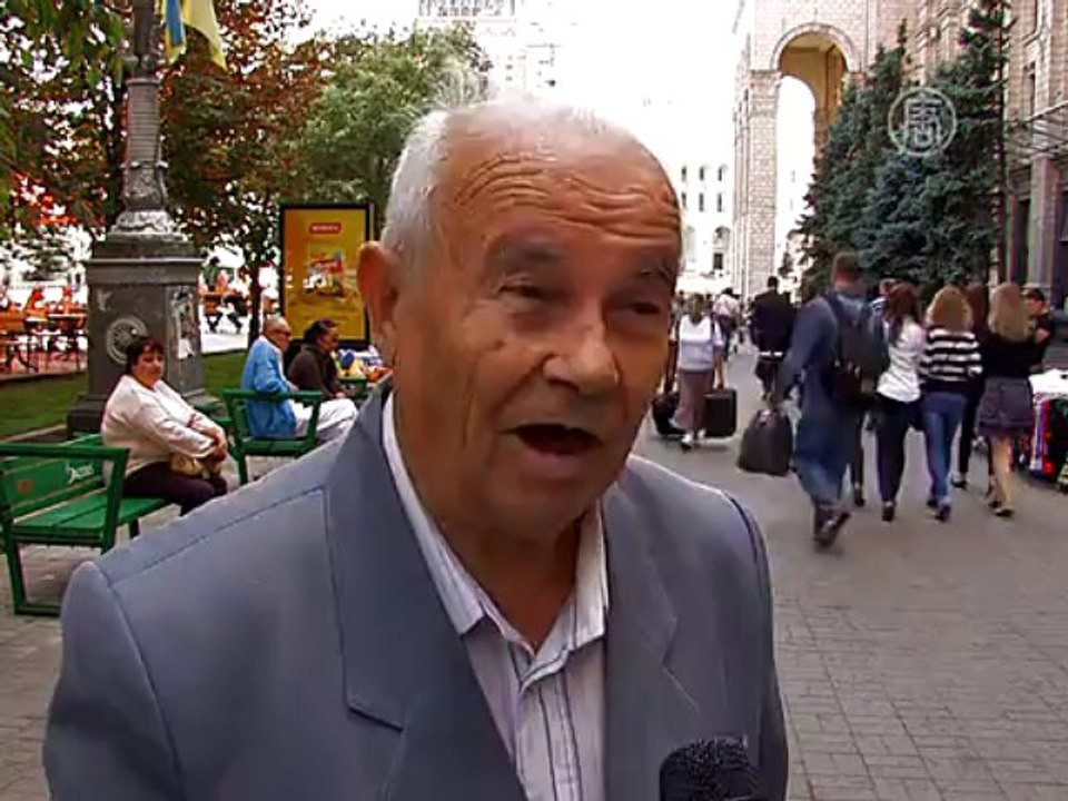 Киевляне отдают свои ручки за ЕС