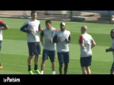 PSG - Blaise Matuidi s'entraîne avec sa blessure au crâne