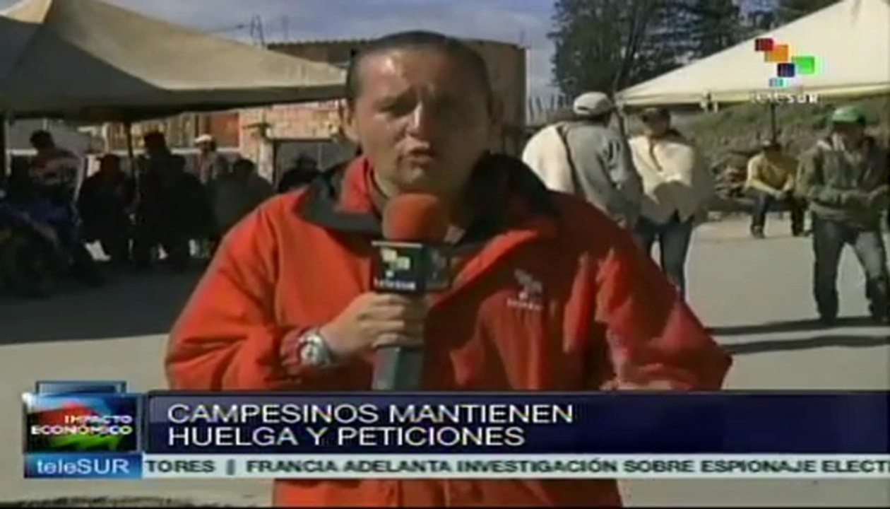 Campesinos colombianos rechazan TLC con EE.UU.