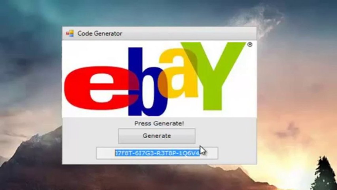 eBay Code Generator - eBay Gift Card Generator