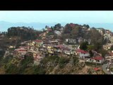 Over-crowded hills around Mussoorie
