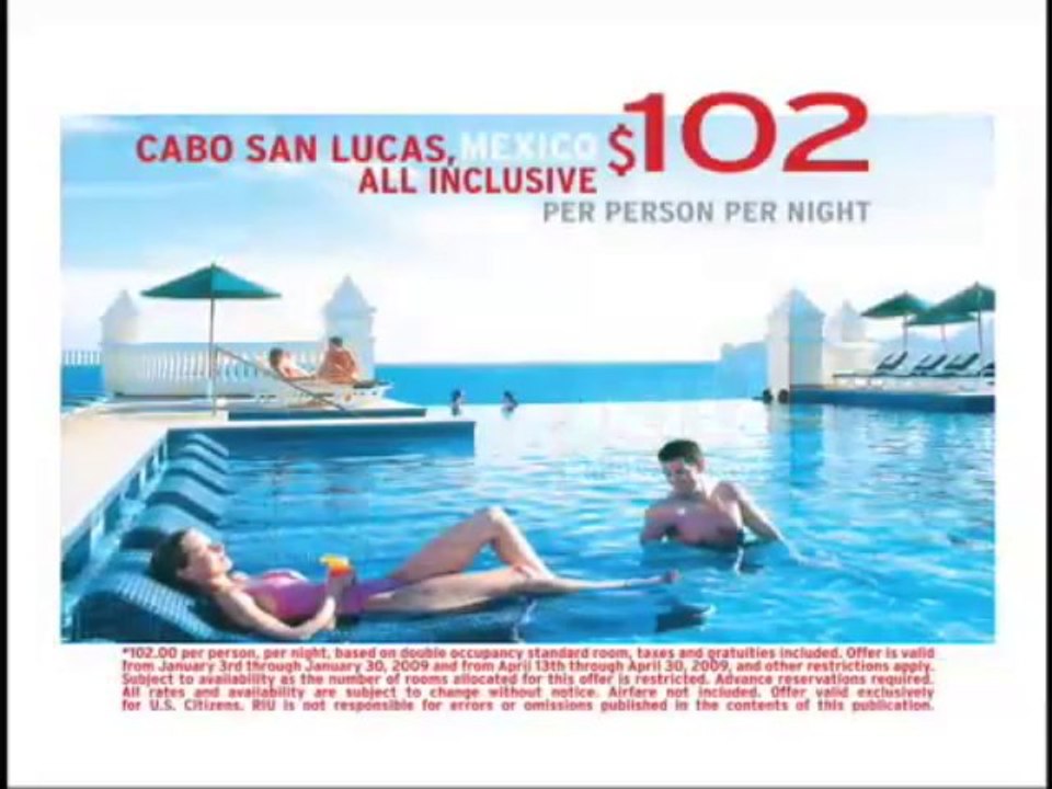 Riu Hotels Cabo Sanlucas  MEXICO Reisebuero Fella