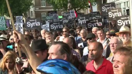 Londres: manifestation contre une possible intervention en Syrie