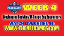 Watch Washington Redskins vs Tampa Bay Buccaneers Game Live Online Streaming