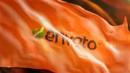 Waving Logo on Flag - After Effects Template