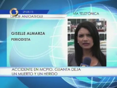 Accidente en vía Puerto La Cruz - Guanta deja un muerto y dos heridos
