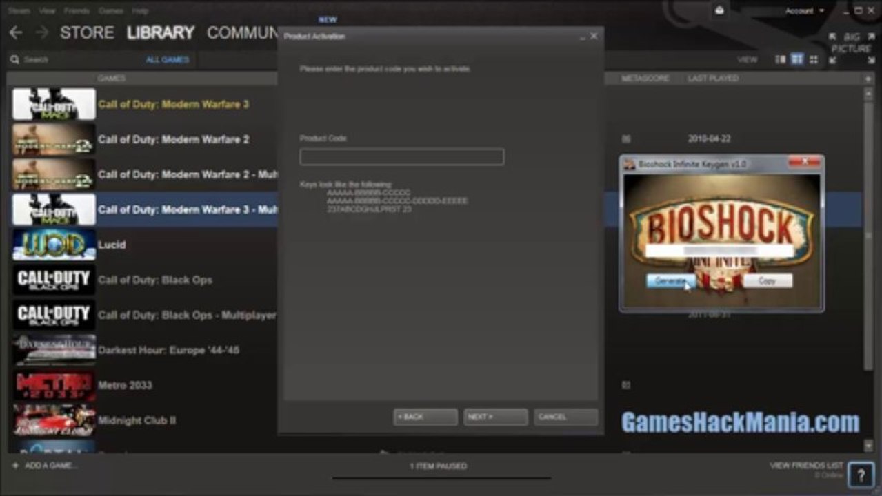 Bioshock Infinite Keygen 100% Working (Bioshock Infinite Steam Key Generator)