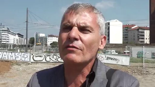 Guerric Péré, ILEX, explique la démarche paysagère mise en oeuvre pour la ligne de tramway T4 de Villeurbanne à Vénissieux