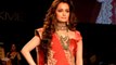 Dia Mirza walks for Shyamal & Bhumika at the Lakme Fashion Week 2013