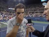 Rafael Nadal def. R.Dutra Silva 6/2 6/1 6/0 R2 US Open 2013 ( On-Court Interview)