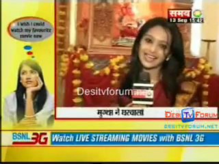 Mugdha interview on sahara samay.