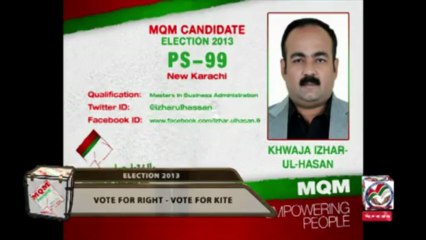 MQM Candidates 2013